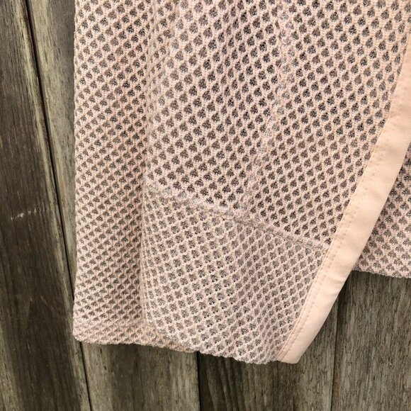Basler Cropped Cardigan Pastel Pink Mesh Jacket Size 4 - Picture 4 of 8